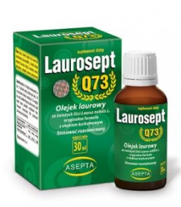 Laurosept Q73 - Olejek laurowy + Olejek z kurkumy 30ml ASEPTA 