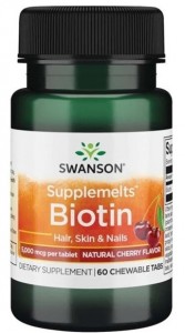 Sublingual Biotin (Biotyna do ssania) 60 tabletek SWANSON 