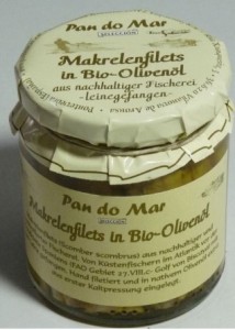 Makrela filety w oliwie extra virgin BIO 220 g PAN DO MAR