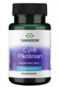 Cynk - pikolinian 22mg, 60 kapsułek SWANSON