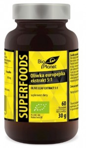 Oliwka europejska ekstrakt  (400 mg) 60 kapsułek BIO PLANET