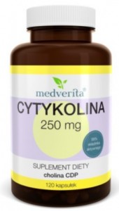  Cytykolina 250 mg 120 kapsułek MEDVERITA