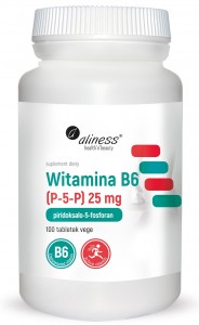 Witamina B6 (P-5-P) 25mg 100 tabl. vege ALINESS