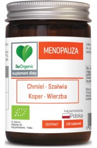 Menopauza BIO 450 mg x 100 tabletek BeOrganic 