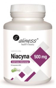 Niacyna (Amid kwasu nikotynowego) 500mg 100kaps ALINESS