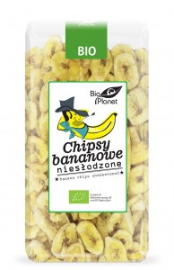 Chipsy bananowe niesłodzone BIO 350 g - BIO PLANET