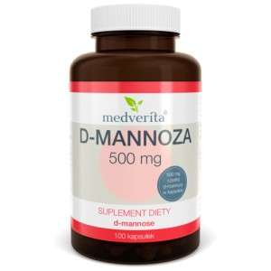  D-mannoza 500 mg 100 kapsułek MEDVERITA