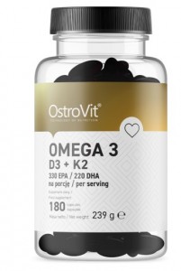  Omega 3 D3 + K2 180 kapsułek OstroVit