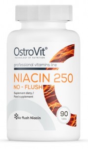 Niacyna 250 NO-FLUSH 90 tabletek OstroVit